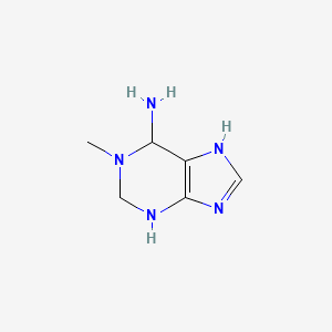 molecular formula C6H11N5 B15072255 1-methyl-2,3,6,7-tetrahydro-1H-purin-6-amine 