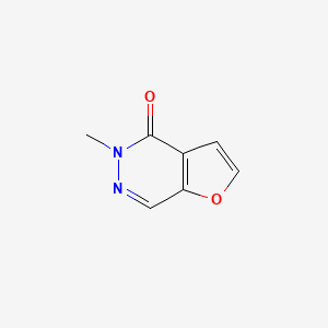 molecular formula C7H6N2O2 B15072273 5-Methylfuro[2,3-d]pyridazin-4(5H)-one 