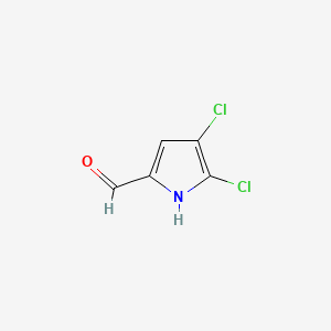 molecular formula C5H3Cl2NO B15072300 4,5-Dichloro-1H-pyrrole-2-carbaldehyde CAS No. 33515-59-2