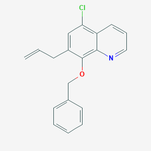 molecular formula C19H16ClNO B1507231 7-Allyl-8-(benzyloxy)-5-chloroquinoline CAS No. 1009842-68-5