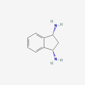 molecular formula C9H12N2 B15072325 (1R,3S)-2,3-Dihydro-1H-indene-1,3-diamine 