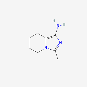 molecular formula C8H13N3 B15072337 3-Methyl-5,6,7,8-tetrahydroimidazo[1,5-a]pyridin-1-amine 