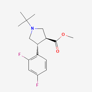 molecular formula C16H21F2NO2 B1507235 Methyl (3S,4R)-1-tert-butyl-4-(2,4-difluorophenyl)pyrrolidine-3-carboxylate 