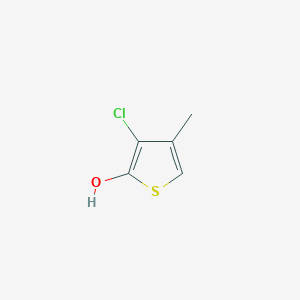 molecular formula C5H5ClOS B15072367 3-Chloro-4-methylthiophen-2-ol 