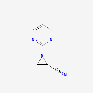 1-(Pyrimidin-2-yl)aziridine-2-carbonitrile