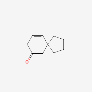 molecular formula C10H14O B15072465 Spiro[4.5]dec-9-EN-7-one CAS No. 402857-87-8