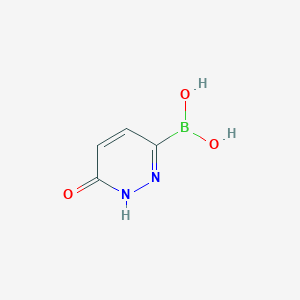 molecular formula C4H5BN2O3 B15072496 (6-Oxo-1,6-dihydropyridazin-3-yl)boronic acid 