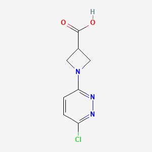 molecular formula C8H8ClN3O2 B1507250 1-(6-Chloropyridazin-3-yl)azetidine-3-carboxylic acid CAS No. 1289387-23-0