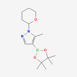 5-methyl-1-(tetrahydro-2H-pyran-2-yl)-4-(4,4,5,5-tetramethyl-1,3,2-dioxaborolan-2-yl)-1H-pyrazole