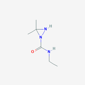 molecular formula C6H13N3O B15072522 N-Ethyl-3,3-dimethyldiaziridine-1-carboxamide 