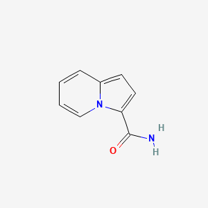 molecular formula C9H8N2O B15072544 3-Indolizinecarboxamide CAS No. 22320-27-0