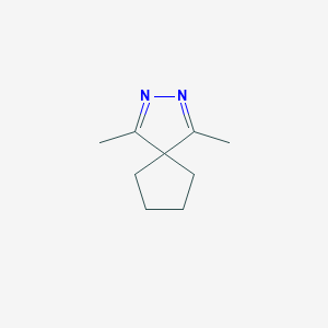 molecular formula C9H14N2 B15072586 1,4-Dimethyl-2,3-diazaspiro[4.4]nona-1,3-diene 