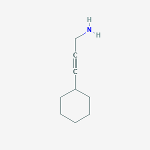 molecular formula C9H15N B15072604 3-Cyclohexylprop-2-yn-1-amine 