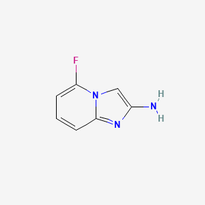 molecular formula C7H6FN3 B15072643 5-Fluoroimidazo[1,2-A]pyridin-2-amine 