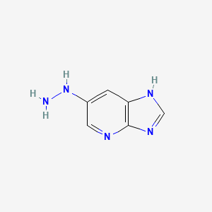 molecular formula C6H7N5 B15072649 6-hydrazinyl-3H-imidazo[4,5-b]pyridine 