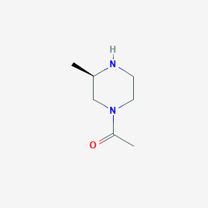 molecular formula C7H14N2O B15072667 (R)-1-(3-Methylpiperazin-1-yl)ethan-1-one 