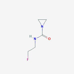 molecular formula C5H9FN2O B15072675 N-(2-Fluoroethyl)aziridine-1-carboxamide 