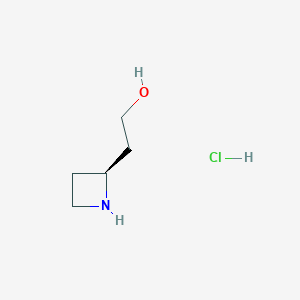 molecular formula C5H12ClNO B15072677 (S)-2-(Azetidin-2-yl)ethanol hydrochloride 