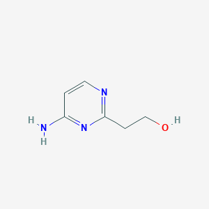 molecular formula C6H9N3O B15072716 2-(4-Aminopyrimidin-2-yl)ethanol 