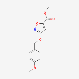 Methyl 3-((4-methoxybenzyl)oxy)isoxazole-5-carboxylate