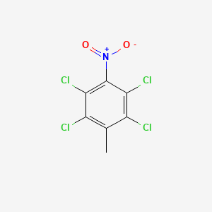 molecular formula C7H3Cl4NO2 B15072819 1,2,4,5-Tetrachloro-3-methyl-6-nitrobenzene 