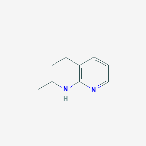 molecular formula C9H12N2 B15072828 2-Methyl-1,2,3,4-tetrahydro-1,8-naphthyridine 