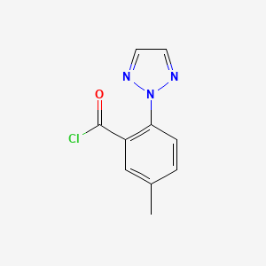 5-methyl-2-(2H-1,2,3-triazol-2-yl)benzoyl chloride