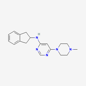 N-(2,3-dihydro-1H-inden-2-yl)-6-(4-methylpiperazin-1-yl)pyrimidin-4-amine