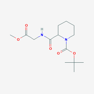 molecular formula C14H24N2O5 B15072886 Tert-butyl 2-[(2-methoxy-2-oxoethyl)carbamoyl]piperidine-1-carboxylate 