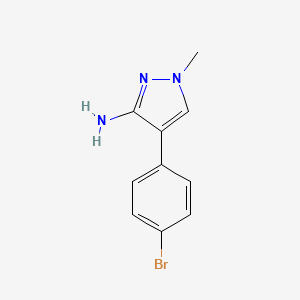 3-Amino-4-(4-bromophenyl)-1-methylpyrazole