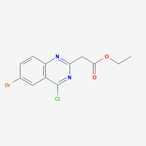 Ethyl 2-(6-bromo-4-chloroquinazolin-2-yl)acetate