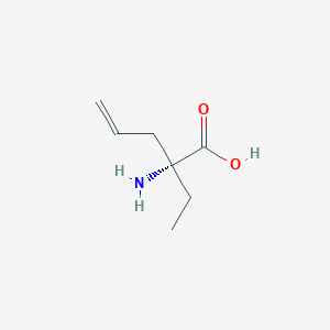 molecular formula C7H13NO2 B15073000 (R)-2-amino-2-ethylpent-4-enoic acid 