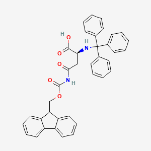 (S)-4-((((9H-fluoren-9-yl)methoxy)carbonyl)amino)-4-oxo-2-(tritylamino)butanoic acid