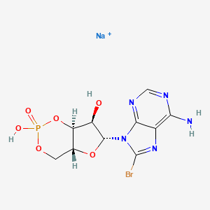 molecular formula C10H11BrN5NaO6P+ B15073060 sodium 8-Br-cAMP 