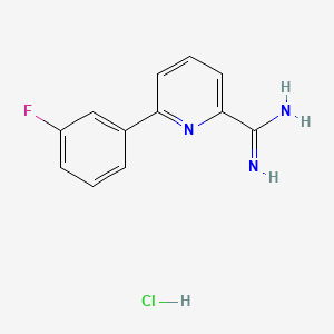 6-(3-Fluorophenyl)picolinimidamide hydrochloride