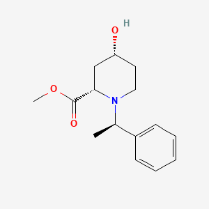 Methyl (2S,4R)-4-Hydroxy-1-[(R)-1-phenylethyl]piperidine-2-carboxylate