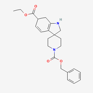 1'-Benzyl 6-ethyl 1,2,6,7-tetrahydrospiro[indole-3,4'-piperidine]-1',6-dicarboxylate