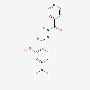 molecular formula C17H20N4O2 B15073184 N-[[4-(diethylamino)-2-hydroxyphenyl]methylideneamino]pyridine-4-carboxamide 