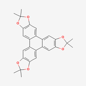 6,6,15,15,24,24-hexamethyl-5,7,14,16,23,25-hexaoxaheptacyclo[18.7.0.02,10.04,8.011,19.013,17.022,26]heptacosa-1(27),2,4(8),9,11,13(17),18,20,22(26)-nonaene