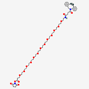 molecular formula C52H75N3O19 B15073195 DBCO-PEG13-NHS ester 