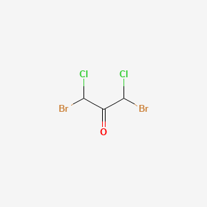 molecular formula C3H2Br2Cl2O B15073203 1,3-Dibromo-1,3-dichloroacetone CAS No. 62874-84-4