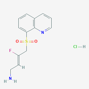 (Z)-3-fluoro-4-quinolin-8-ylsulfonylbut-2-en-1-amine;hydrochloride