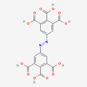 molecular formula C18H10N2O12 B15073232 5,5'-(Diazene-1,2-diyl)bis(benzene-1,2,3-tricarboxylic acid) 