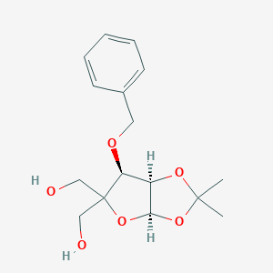 molecular formula C16H22O6 B150733 3-O-苄基-4-(羟甲基)-1,2-O-异丙基-α-D-呋喃核糖 CAS No. 63593-03-3