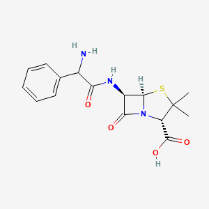 (2S,5R,6R)-6-(2-amino-2-phenylacetylamino)-3,3-dimethyl-7-oxo-4-thia-1-azabicy clo[3.2.0]heptane-2-carboxylic acid