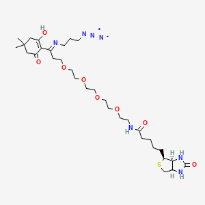 molecular formula C32H53N7O8S B15073335 Dde Biotin-PEG4-Azide 