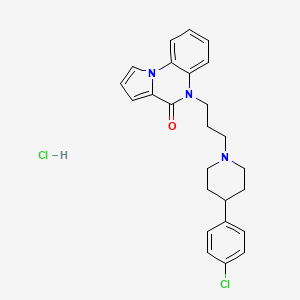 5-[3-[4-(4-chlorophenyl)piperidin-1-yl]propyl]pyrrolo[1,2-a]quinoxalin-4-one;hydrochloride