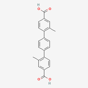 molecular formula C22H18O4 B15073419 4-[4-(4-carboxy-2-methylphenyl)phenyl]-3-methylbenzoic acid 