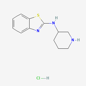 molecular formula C12H16ClN3S B1507343 N-(Piperidin-3-yl)benzo[d]thiazol-2-amine hydrochloride CAS No. 1188265-39-5