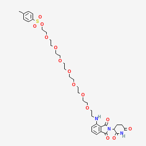 molecular formula C36H49N3O14S B15073458 Thalidomide-NH-PEG8-Ts 